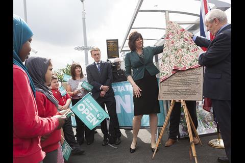 Lea Bridge station in northeast London was ceremonially reopened on May 16.